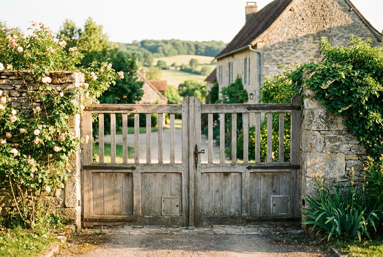 Motorisation portail battant en bois avec moteur discret